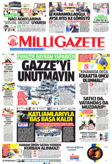 MİLLİ GAZETE 13 Haziran 2024 Gazete Manşeti Küçük