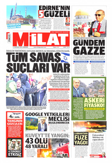 MİLAT 13 Haziran 2024 Gazete Manşeti Küçük