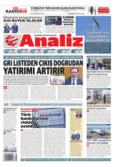 ANALİZ 13 Haziran 2024 Gazete Manşeti Küçük