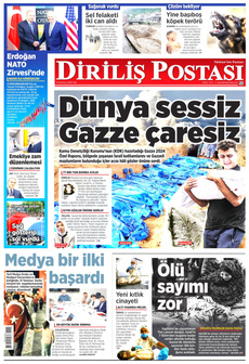 DİRİLİŞ POSTASI 9 Temmuz 2024 Gazete Manşeti Küçük