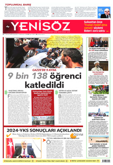 YENİ SÖZ GAZETESİ 17 Temmuz 2024 Gazete Manşeti Küçük