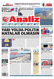 ANALİZ 18 Temmuz 2024 Gazete Manşeti Küçük