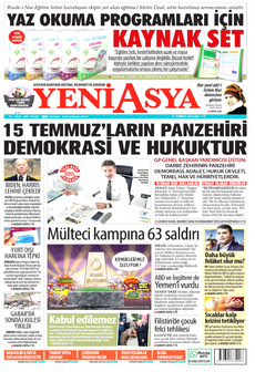 YENİ ASYA 23 Temmuz 2024 Gazete Manşeti Küçük