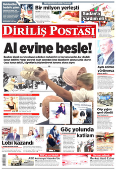 DİRİLİŞ POSTASI 23 Temmuz 2024 Gazete Manşeti Küçük