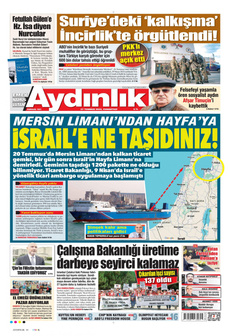 AYDINLIK GAZETESİ 27 Temmuz 2024 Gazete Manşeti Küçük