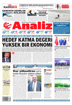 ANALİZ 28 Temmuz 2024 Gazete Manşeti Küçük