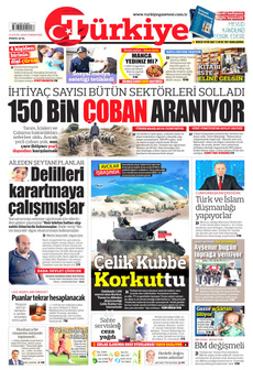 TÜRKİYE GAZETESİ 14 Eylül 2024 Gazete Manşeti Küçük