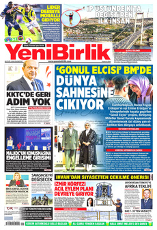 YENİBİRLİK 16 Eylül 2024 Gazete Manşeti Küçük