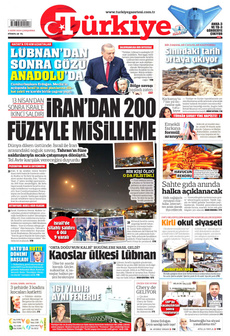 TÜRKİYE GAZETESİ 2 Ekim 2024 Gazete Manşeti Küçük