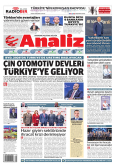 ANALİZ 2 Ekim 2024 Gazete Manşeti Küçük