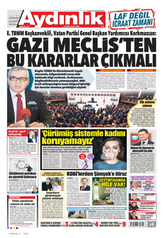 AYDINLIK GAZETESİ 8 Ekim 2024 Gazete Manşeti Küçük