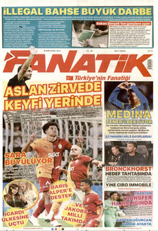 FANATİK 8 Ekim 2024 Gazete Manşeti Küçük