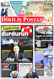 DİRİLİŞ POSTASI 8 Ekim 2024 Gazete Manşeti Küçük