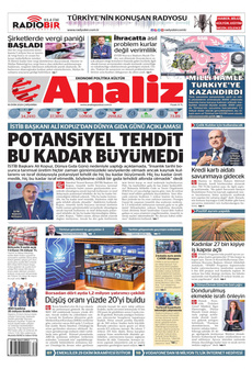 ANALİZ 16 Ekim 2024 Gazete Manşeti Küçük