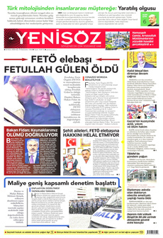 YENİ SÖZ GAZETESİ 22 Ekim 2024 Gazete Manşeti Küçük