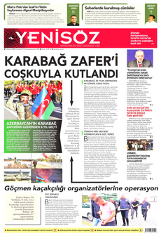 YENİ SÖZ GAZETESİ 9 Kasım 2024 Gazete Manşeti Küçük