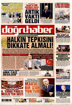 DOĞRU HABER 9 Kasım 2024 Gazete Manşeti Küçük