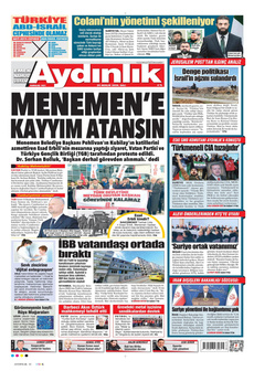 AYDINLIK GAZETESİ 24 Aralık 2024 Gazete Manşeti Küçük