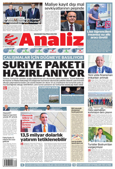 ANALİZ 24 Aralık 2024 Gazete Manşeti Küçük