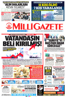 MİLLİ GAZETE 25 Aralık 2024 Gazete Manşeti Küçük