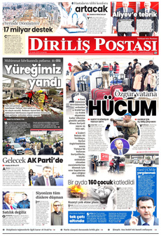 DİRİLİŞ POSTASI 25 Aralık 2024 Gazete Manşeti Küçük