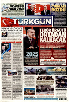 TÜRKGÜN 26 Aralık 2024 Gazete Manşeti Küçük