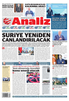 ANALİZ 26 Aralık 2024 Gazete Manşeti Küçük