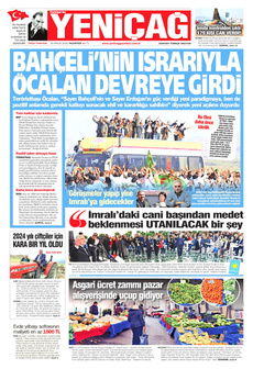 YENİÇAĞ 30 Aralık 2024 Gazete Manşeti Küçük