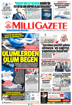 MİLLİ GAZETE 30 Aralık 2024 Gazete Manşeti Küçük