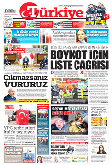 TÜRKİYE GAZETESİ 8 Ocak 2025 Gazete Manşeti Küçük