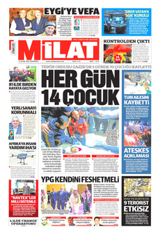 MİLAT 13 Ocak 2025 Gazete Manşeti Küçük