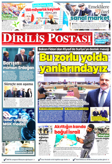 DİRİLİŞ POSTASI 13 Ocak 2025 Gazete Manşeti Küçük