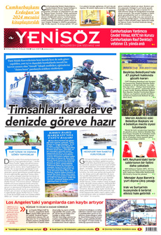 YENİ SÖZ GAZETESİ 14 Ocak 2025 Gazete Manşeti Küçük