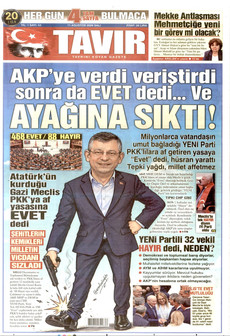 TAVIR GAZETESİ 11 Ağustos 2026 Gazete Manşeti Küçük